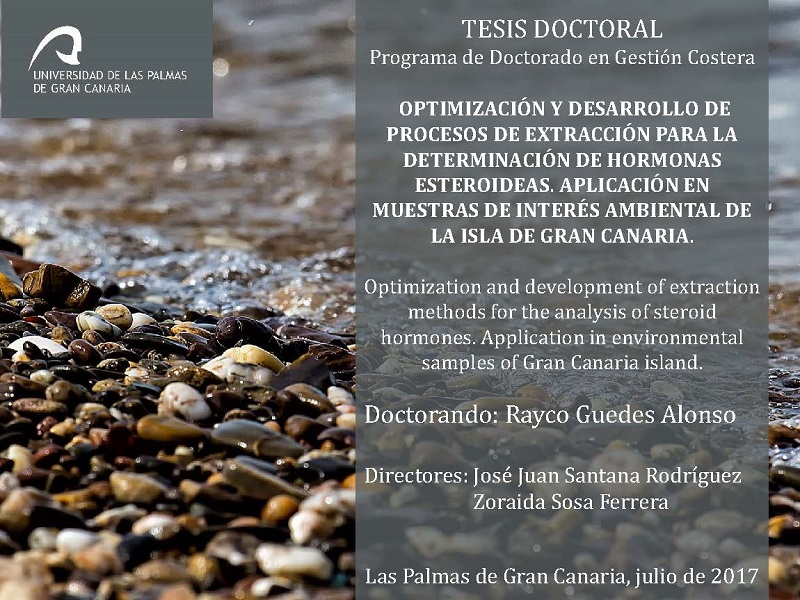 JULY 2017. PhD Thesis defense by Rayco Guedes Alonso